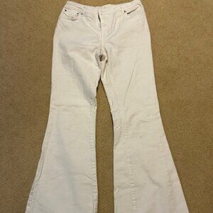 Rachel Zoe White Flare Heavy Denim Jeans